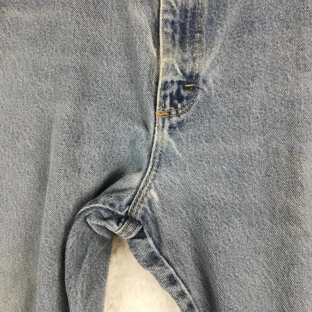 Cabela's‎ Mens Jeans Straight Roughneck Blue Denim Light Wash Workwear 38x26